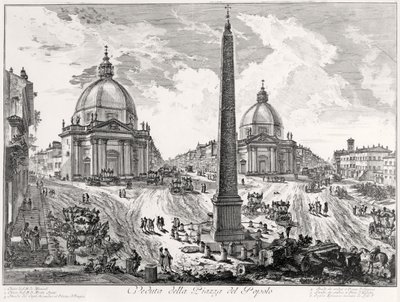 View of Piazza del Popolo by Giovanni Battista Piranesi
